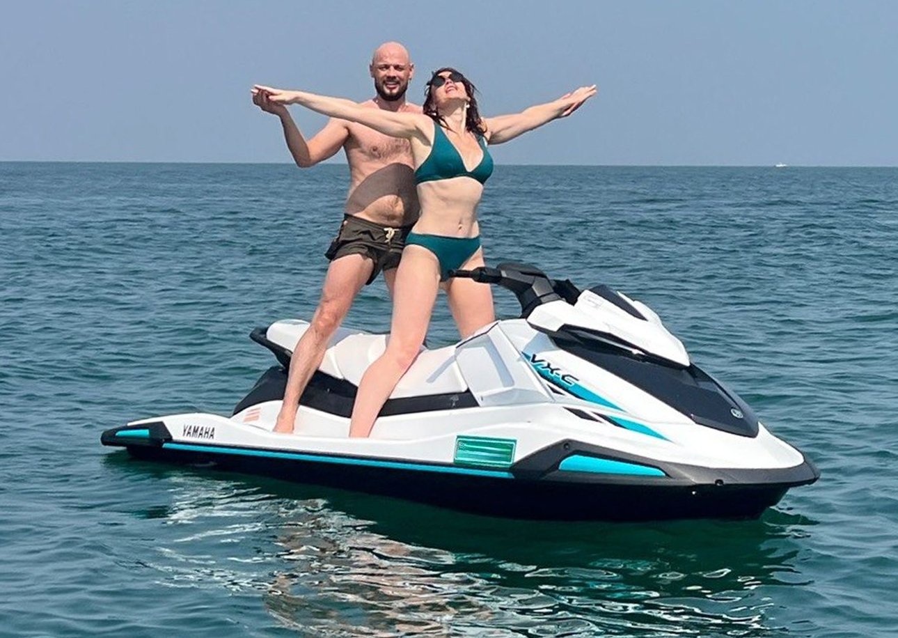 Jet ski adventure near Dubai Marina waterfront